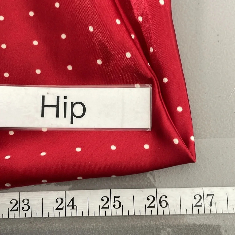Enchanting Nightgown Women's L Large Red Polka Dots Long Sleepwear Chemise Slip - Picture 15 of 16